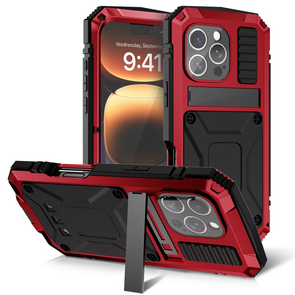 Gepanzerte Schutzhülle Für Iphone 16 Pro, R-just, Rot