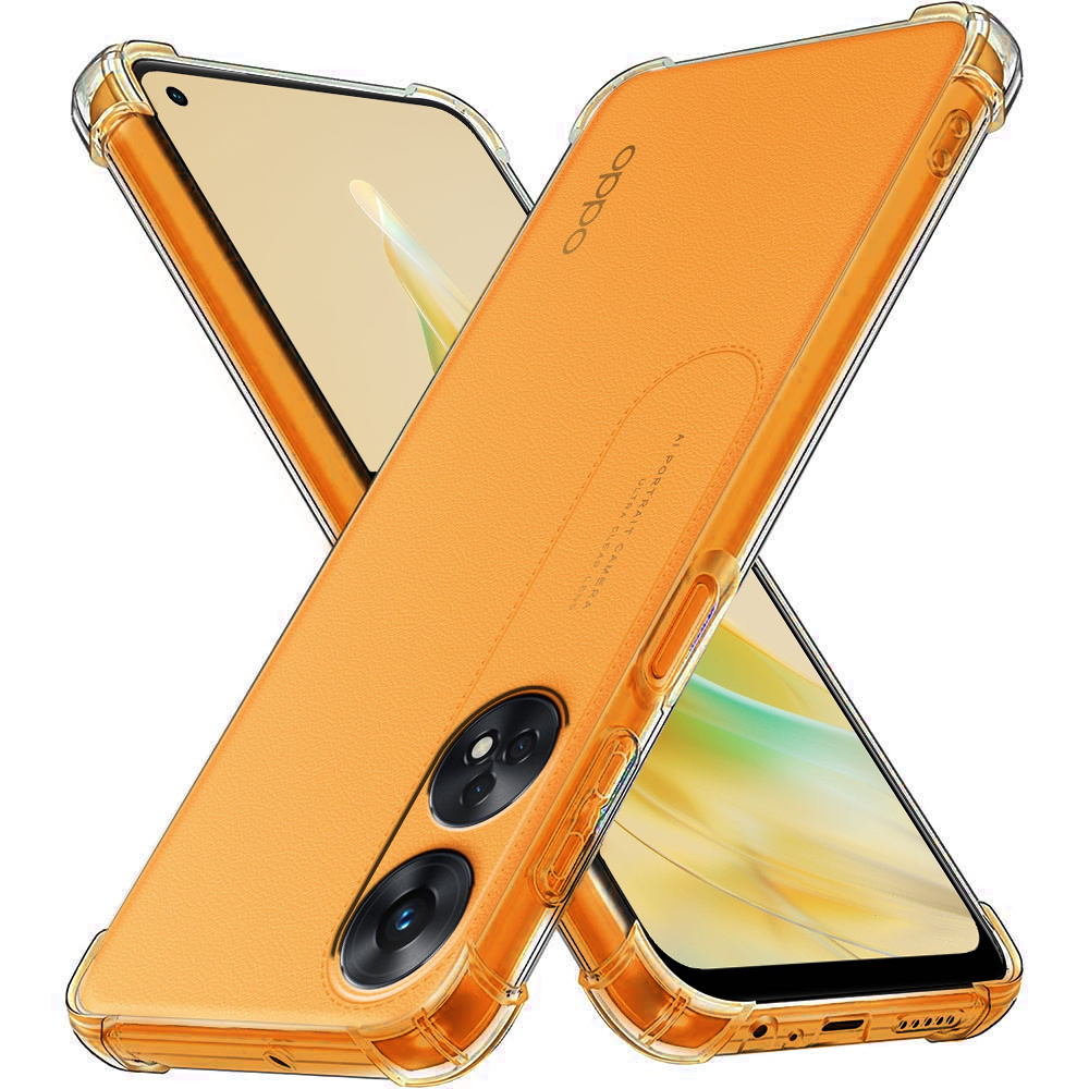 Schutzhüllenset Für Oppo Reno8 T, Stoßfest, Transparent + Glas