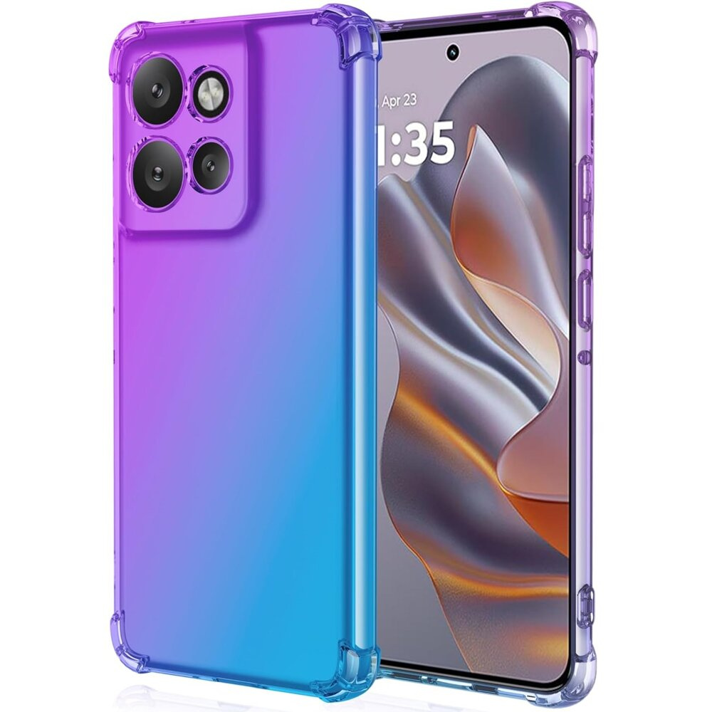 Fallfeste Schutzhülle Mit Farbverlauf Für Motorola Edge 50 Neo / Motorola Thinkphone 25, Lila / Blau