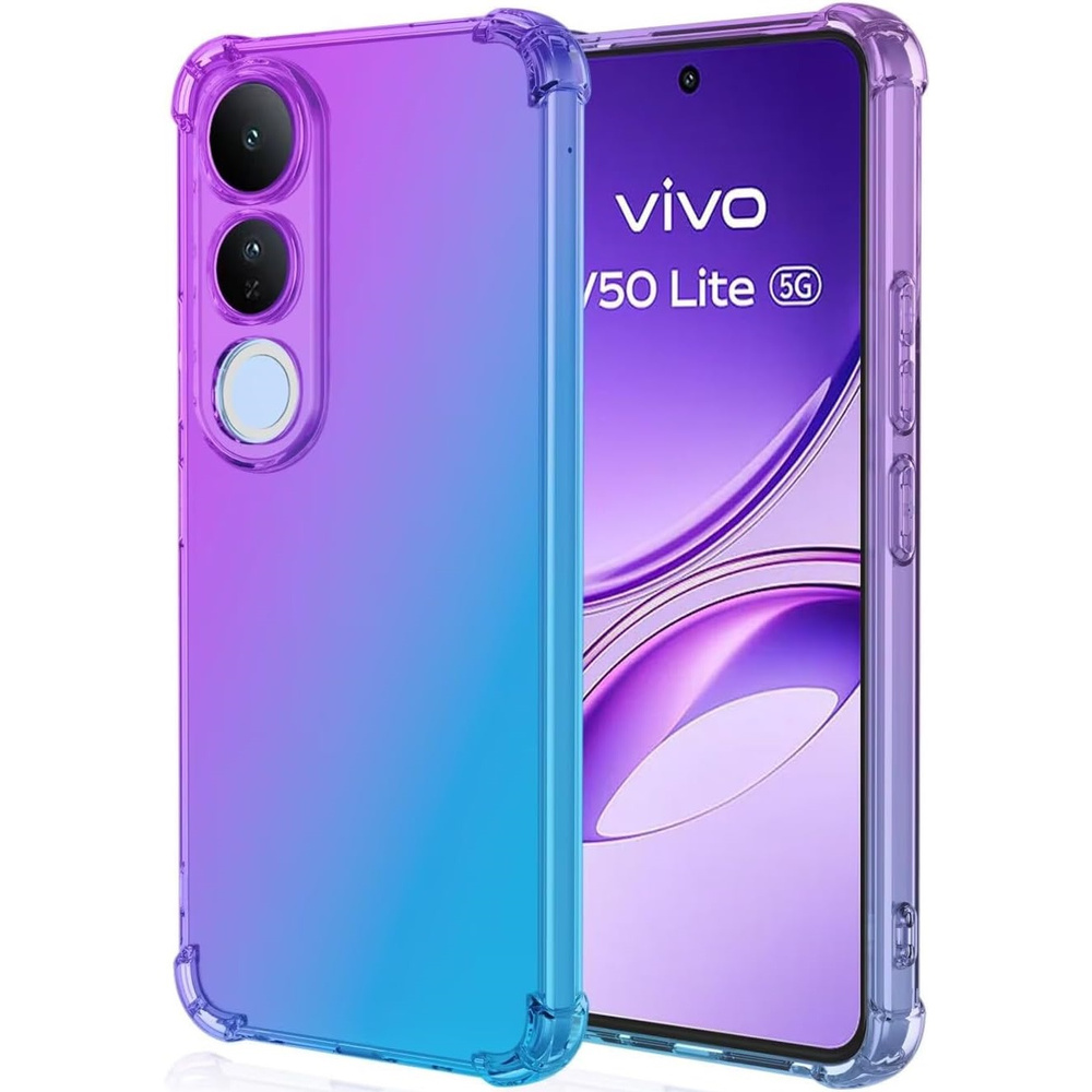 Fallfeste Schutzhülle Mit Farbverlauf Für Vivo V50 Lite 4g/5g, Lila/blau
