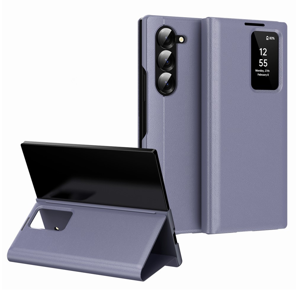 Samsung Z Fold5 5g Smart View Wallet Flip Case, Lavendel