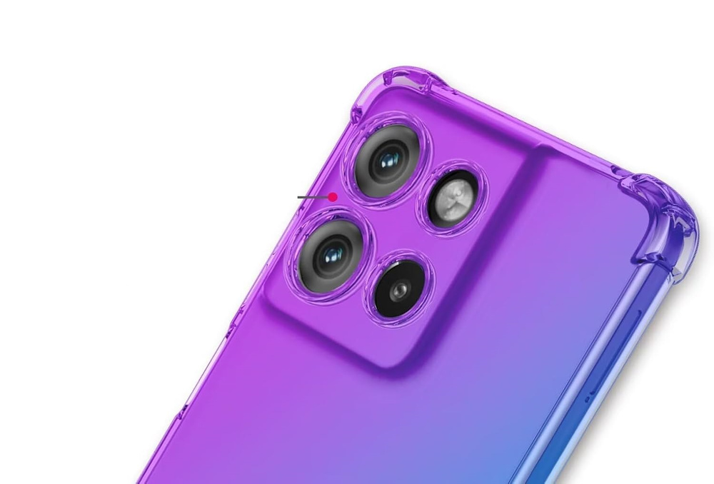 Fallfeste Schutzhülle Mit Farbverlauf Für Motorola Moto G17 / G17 Power / G15 / G15 Power, Lila / Blau