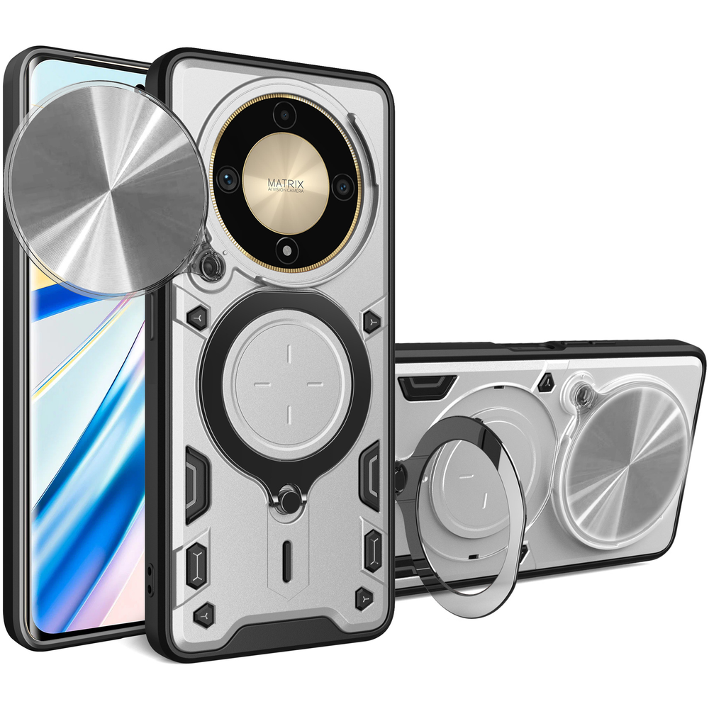 Gepanzertes Gehäuse Für Honor Magic 6 Lite 5g, Camshield Slide, Silber
