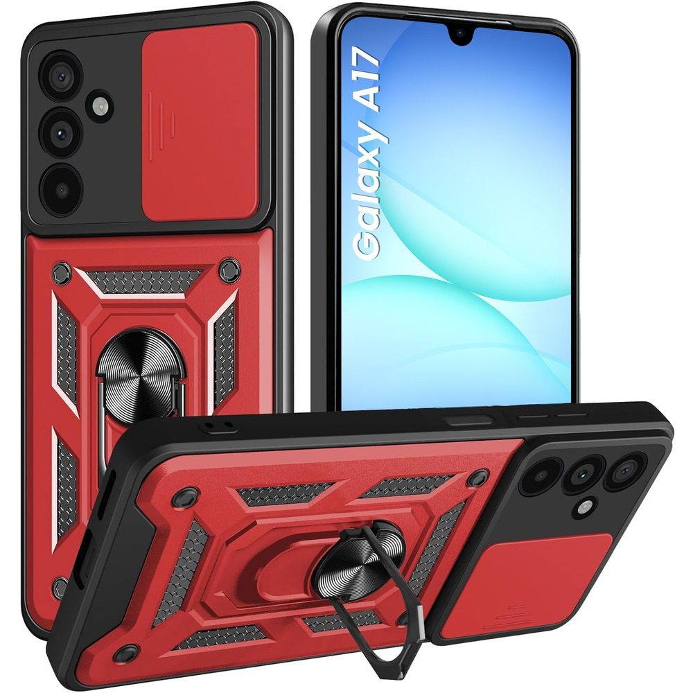 Schutzhülle Mit Schutzfunktion Für Samsung Galaxy A17 5g, Camshield Slide, Rot