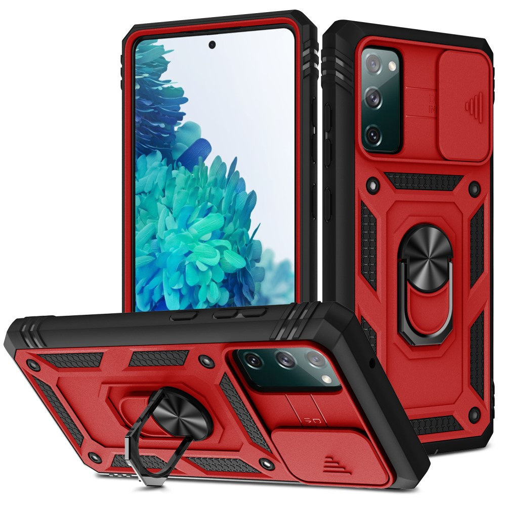 Schutzhülle Mit Schutzfunktion Für Samsung Galaxy S20 Fe, Camshield Slide, Rot