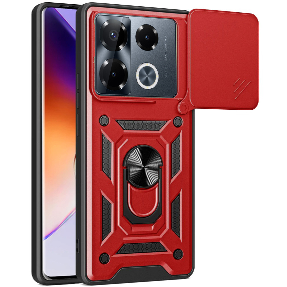 Gepanzerte Schutzhülle Für Infinix Note 40 Pro Plus, Camshield Slide, Rot