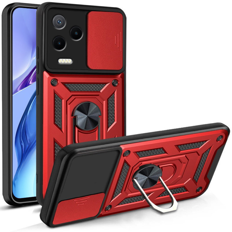 Gepanzerte Schutzhülle Für Infinix Note 12 2023, Camshield Slide, Rot
