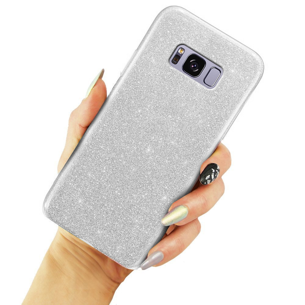 Glitzerhülle Für Samsung Galaxy S8, Silber