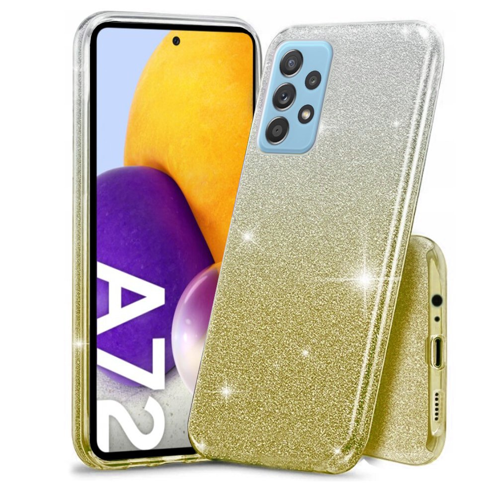 Glitzerhülle Für Samsung Galaxy A72 5g / A72 Lte, Silber/gold