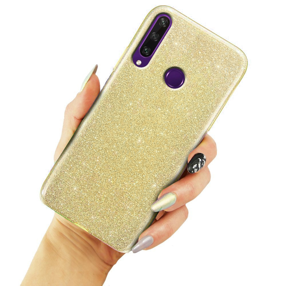 Glitzerhülle Für Huawei Y6p, Gold