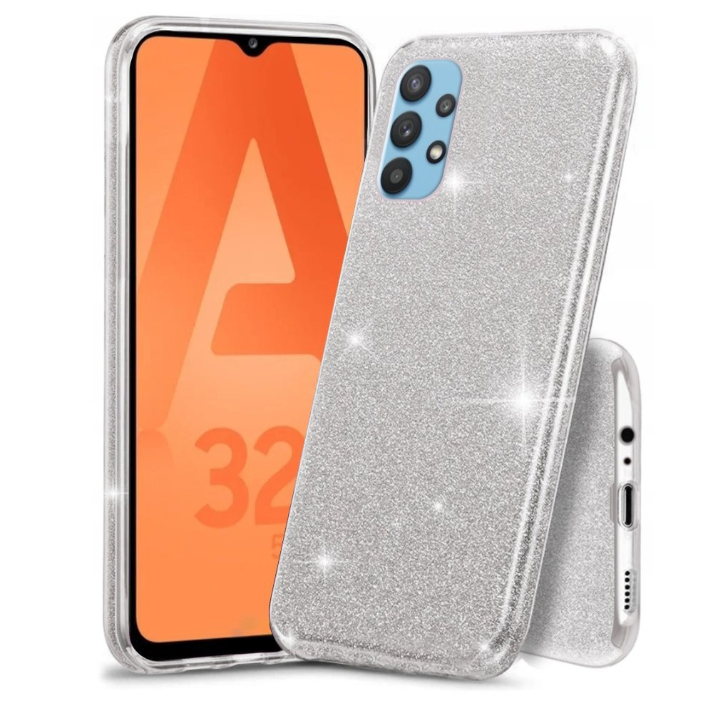 Glitzerhülle Für Samsung Galaxy A32 5g, Silber