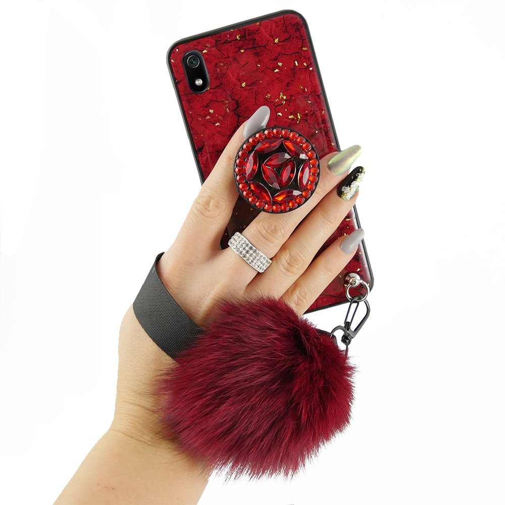 Xiaomi Redmi 7a Epoxy Gold Hülle - Rot