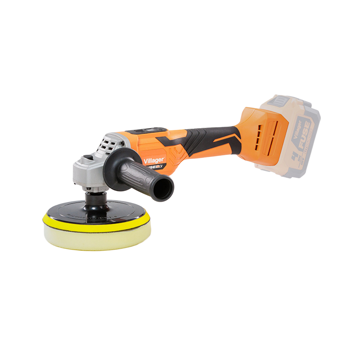 Villager Poliermaschine Vln 4020, Gehäuse 18 V, 150 Mm, 500–3000 U/min, Lcd-display
