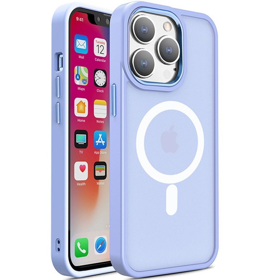 Hülle Für Iphone 15 Plus, Magcolor Für Magsafe, Helllila