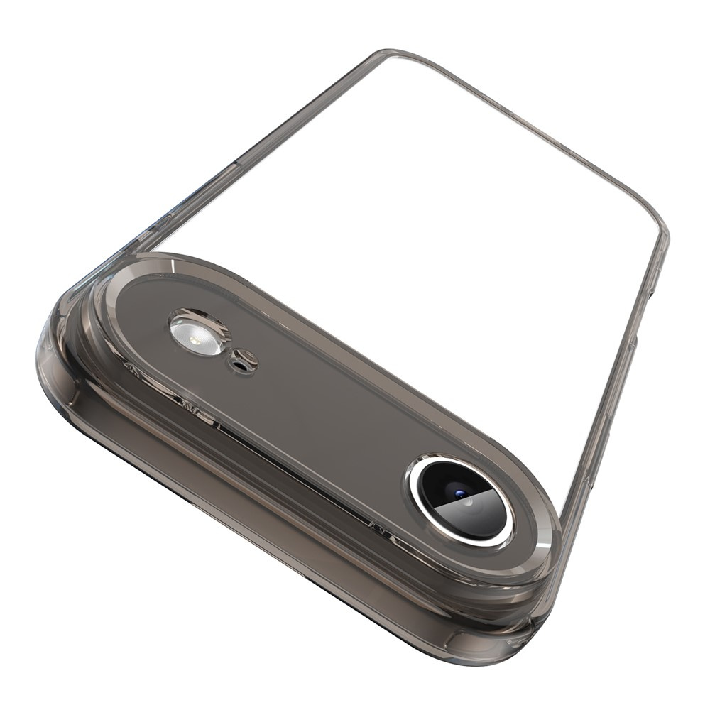 Iphone Air Hülle, Silikon Mit Harter Rückseite, Rauchschwarz