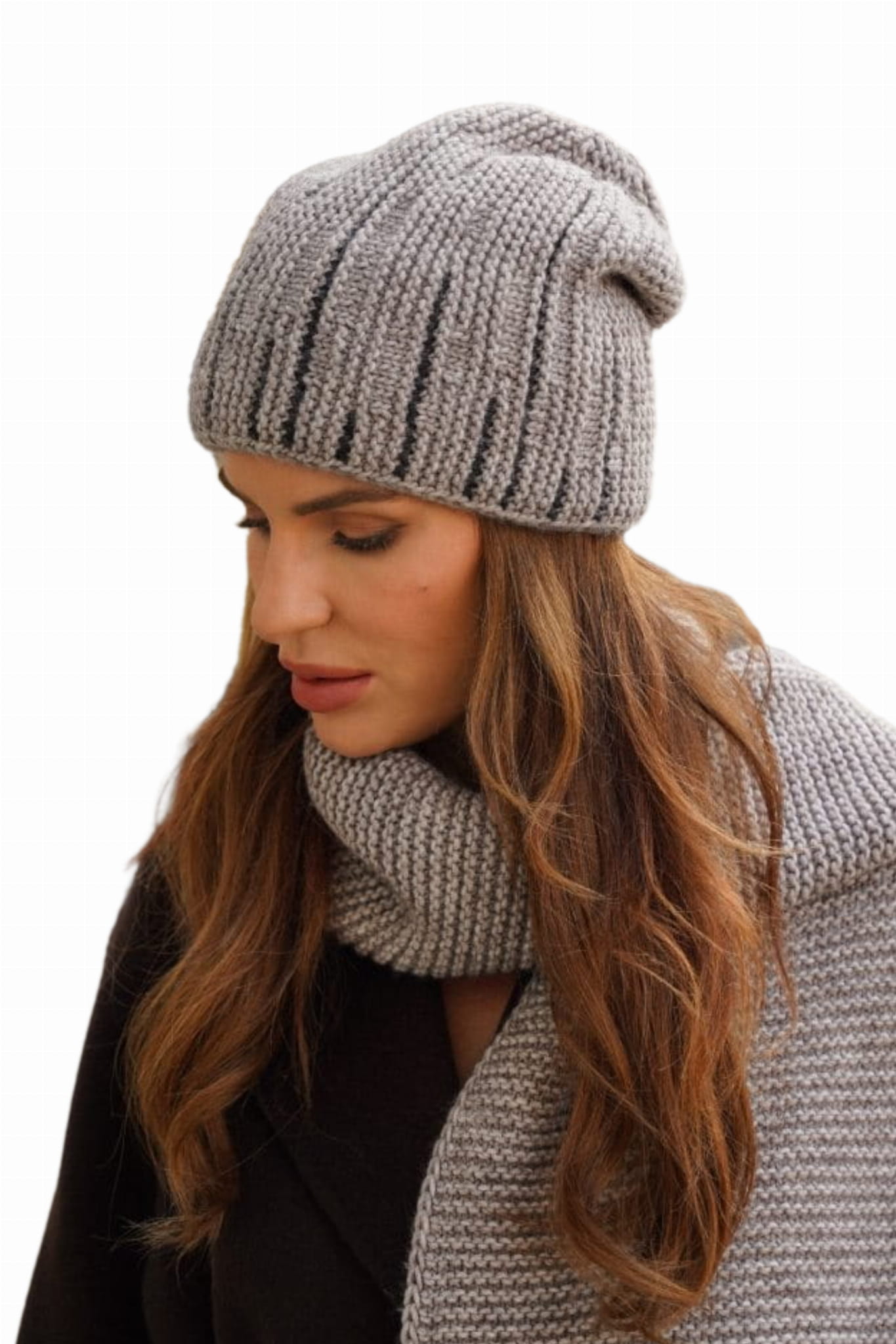 Beige Kamea-habis Damen-wintermütze