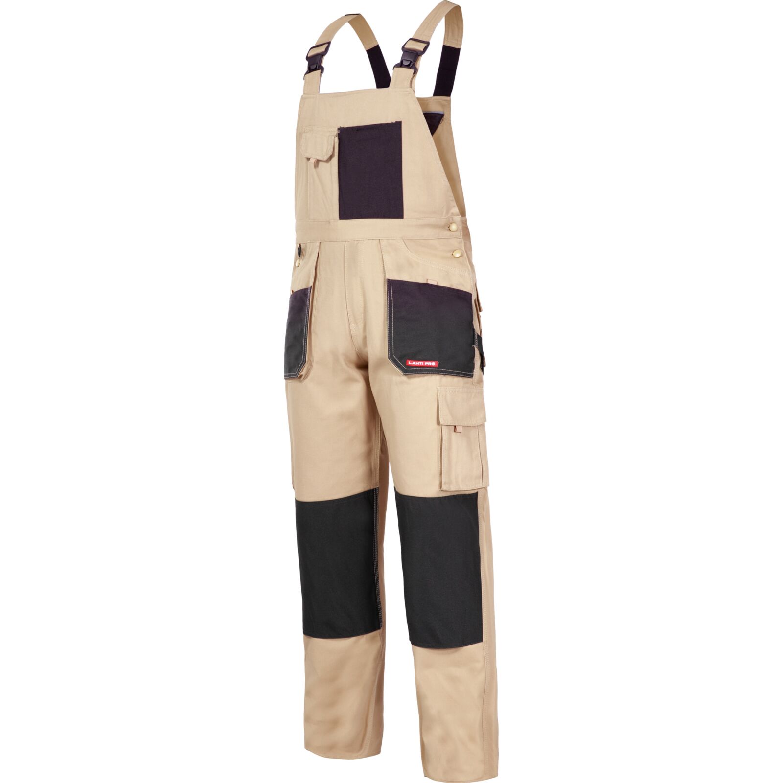 Beige Latzhose, 100 % Baumwolle, Größe Xl (56), Ce-zertifiziert, Lahti