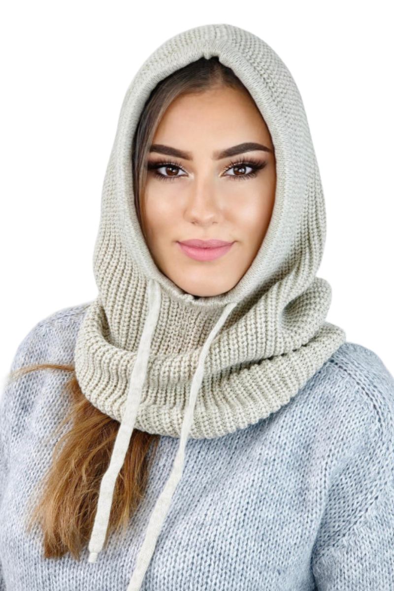 Nilda Modische Sturmhaube Beige