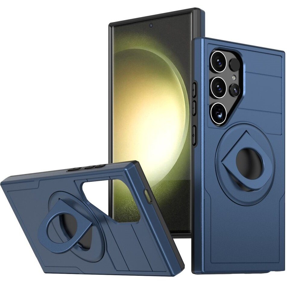 Magsafe Hülle Für Samsung Galaxy S24 Ultra, Militärmagnet, Blau
