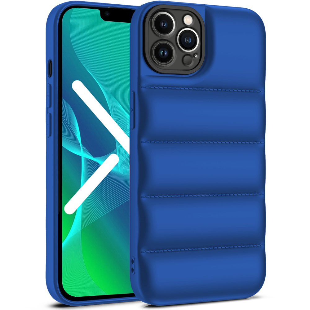 Puffer-schutzhülle Für Iphone 13 Pro, Blau