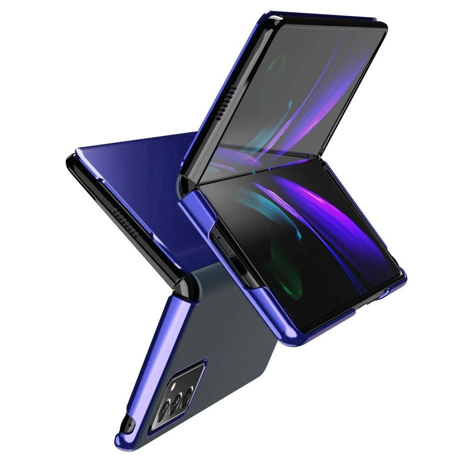 Samsung Galaxy Z Fold 2 5g Clear View Hülle, Blau