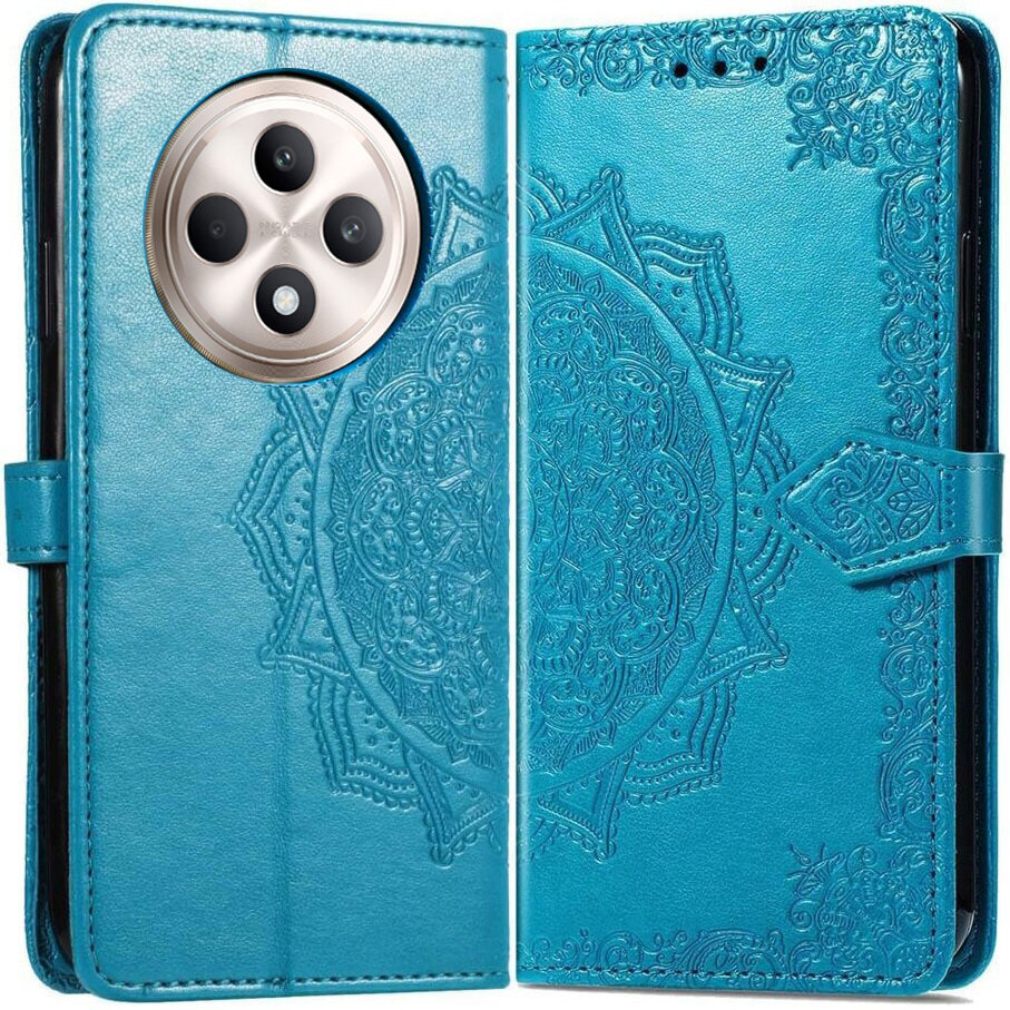 Klapphülle Für Oppo Reno 12fs / 12f, Mandala, Blau