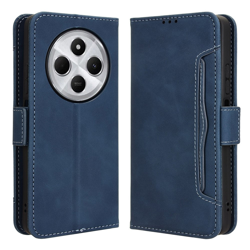 Klapphülle Für Xiaomi Redmi 14c / Xiaomi Poco C75, Mit Kartenfach, Marineblau
