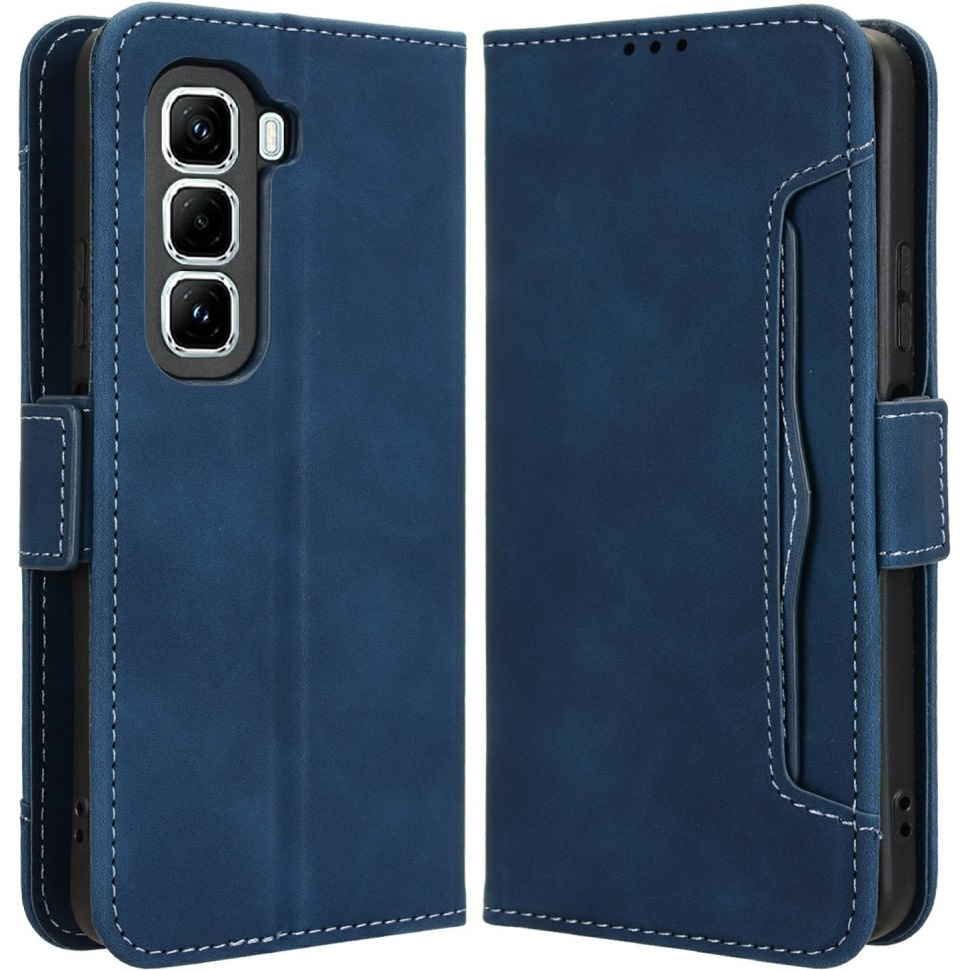 Klapphülle Für Infinix Hot 50 Pro+ 4g, Mit Kartensteckplatz, Marineblau