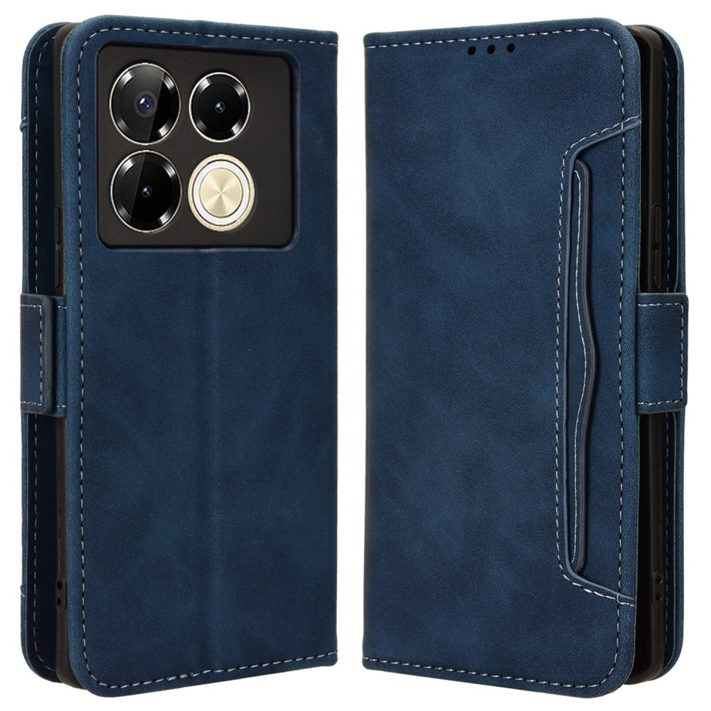 Klapphülle Für Infinix Note 40 Pro Plus, Mit Kartenfach, Marineblau