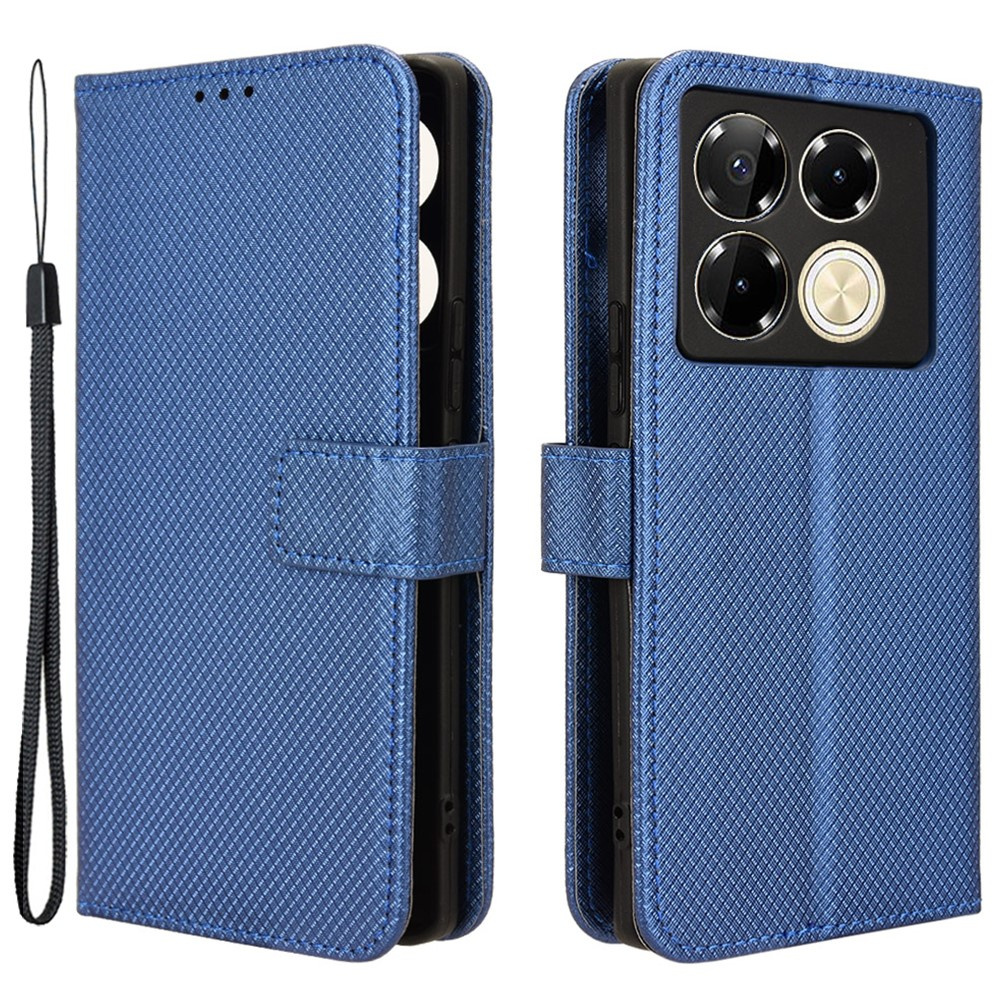 Infinix Note 40 Pro Flip Case, Wallet Smart Magnet, Blau