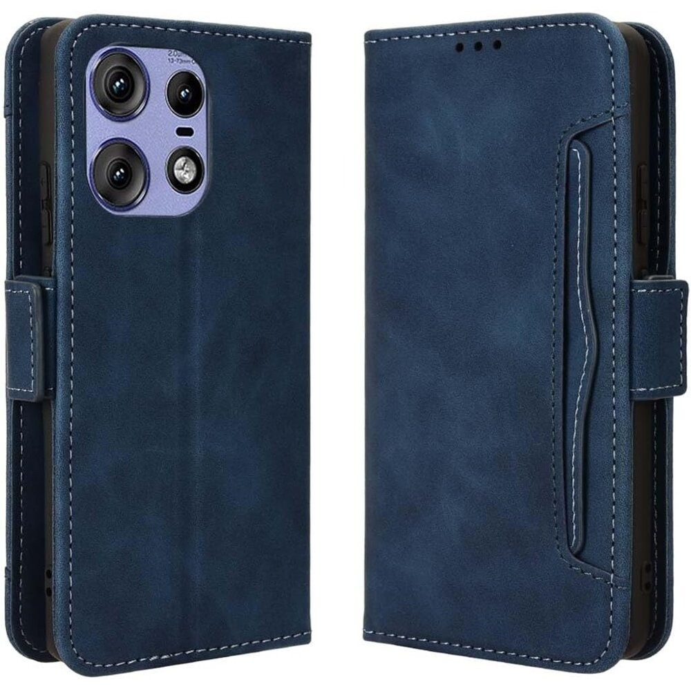 Klapphülle Für Motorola Edge 50 Pro, Mit Kartenfach, Marineblau