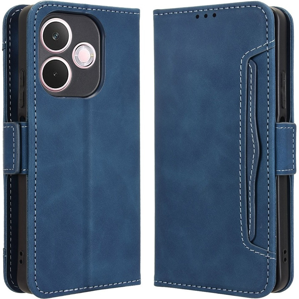 Klapphülle Für Oppo A5 Pro 5g, Kartensteckplatz, Marineblau