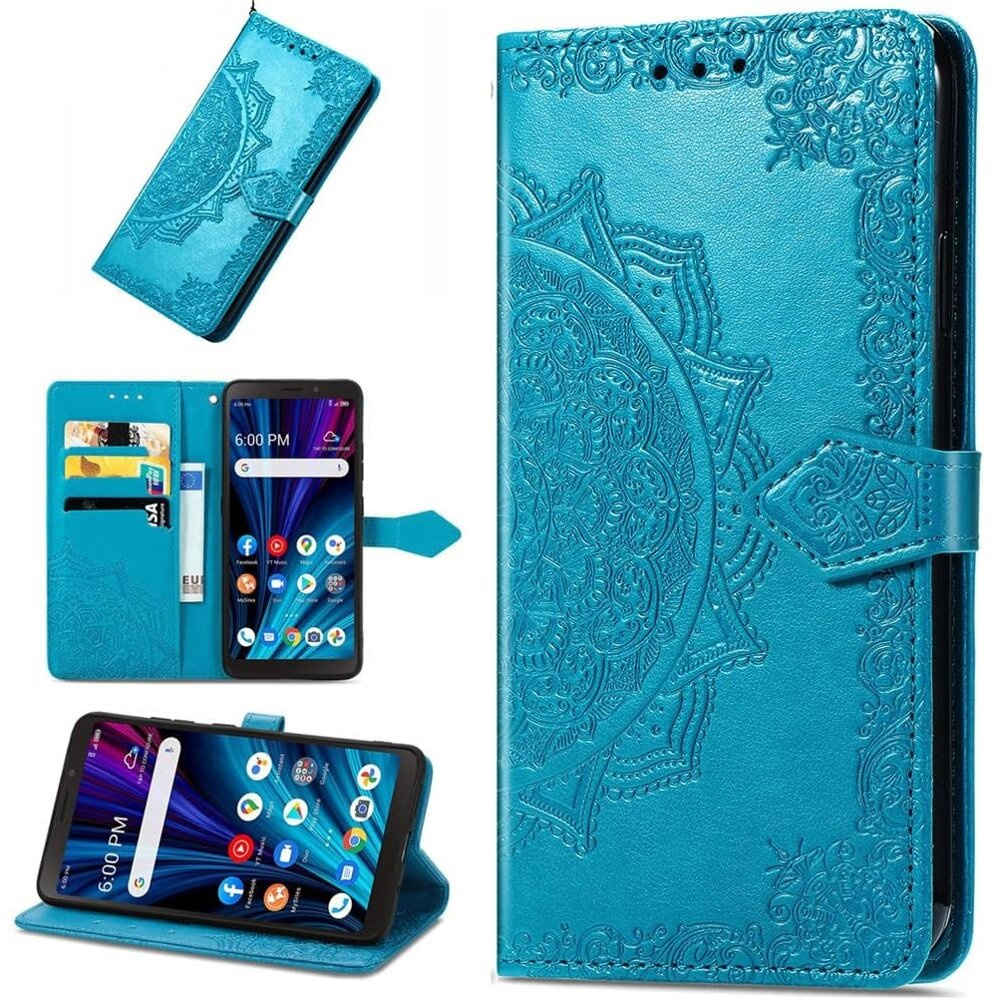 Klapphülle Für Oppo A80, Mandala, Blau