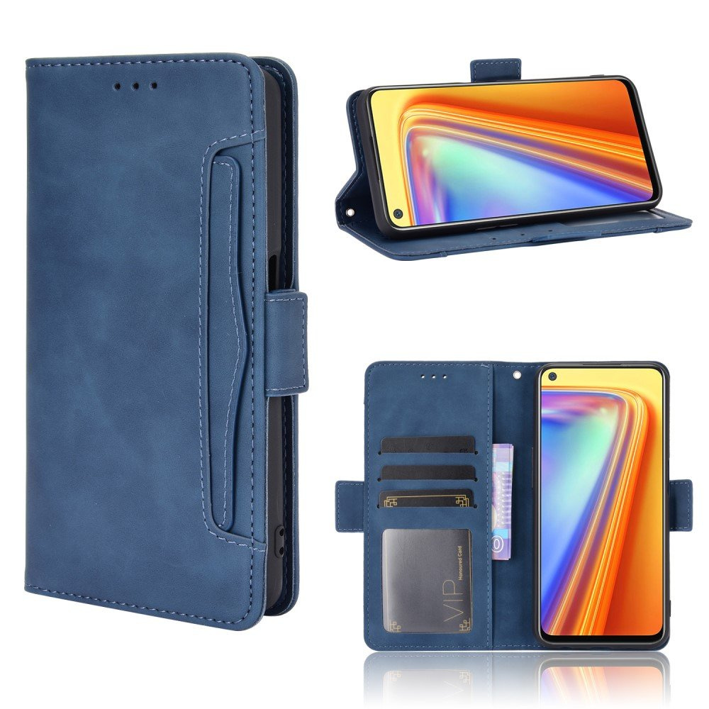 Realme 7 Flip Case, Kartenfach, Blau