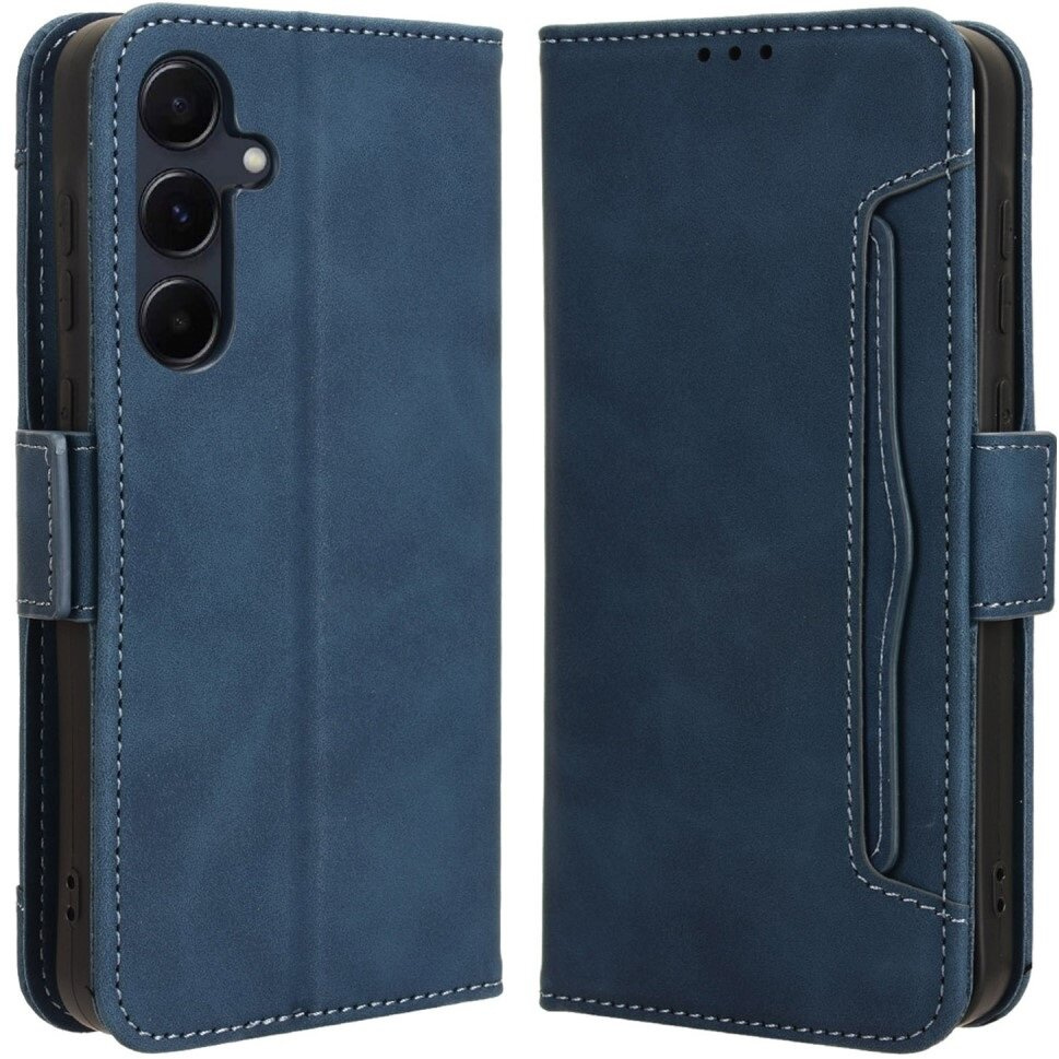Klapphülle Für Samsung Galaxy A55 5g, Kartenfach, Blau