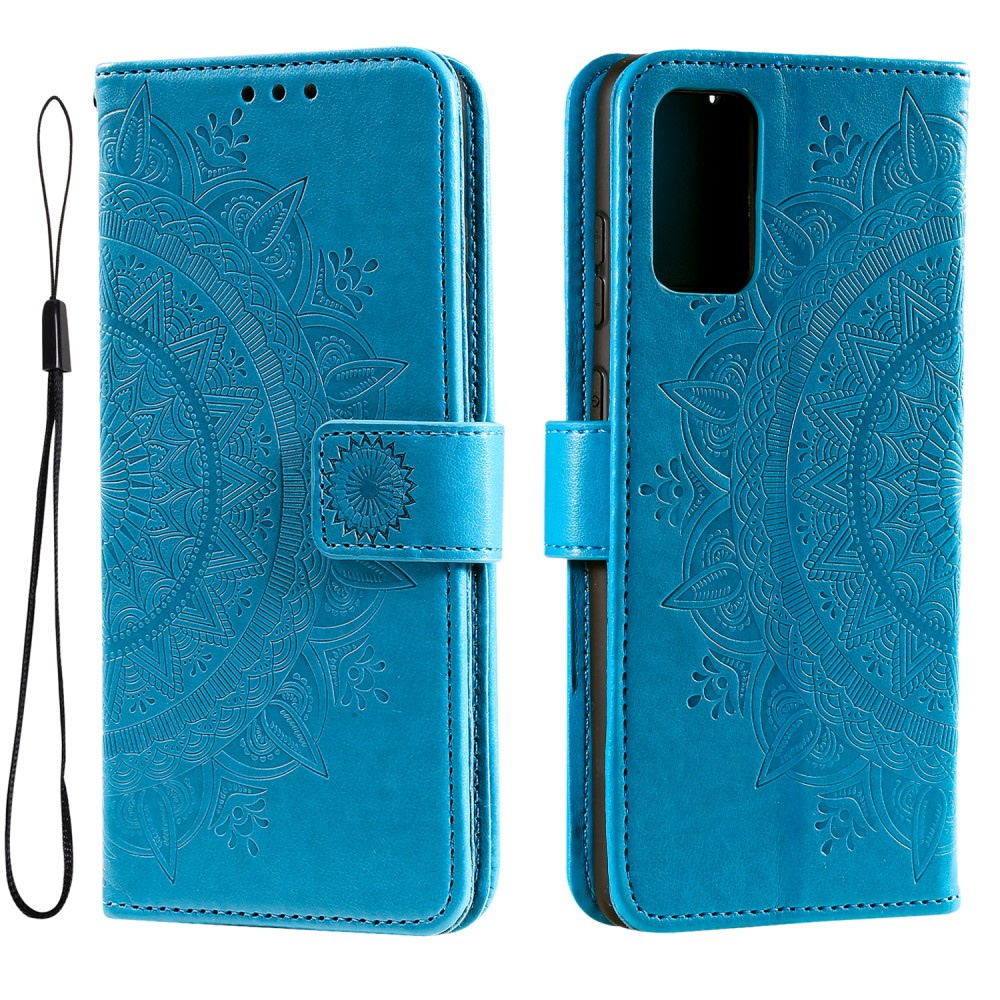 Samsung Galaxy A53 5g Flip Case, Mandala, Blau