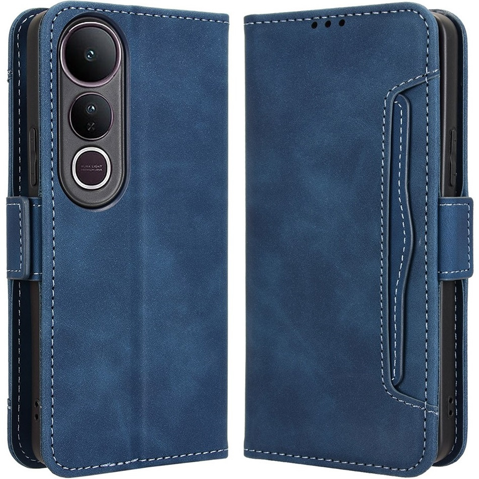 Klapphülle Für Vivo V50 Lite 4g/5g, Kartenfach, Marineblau