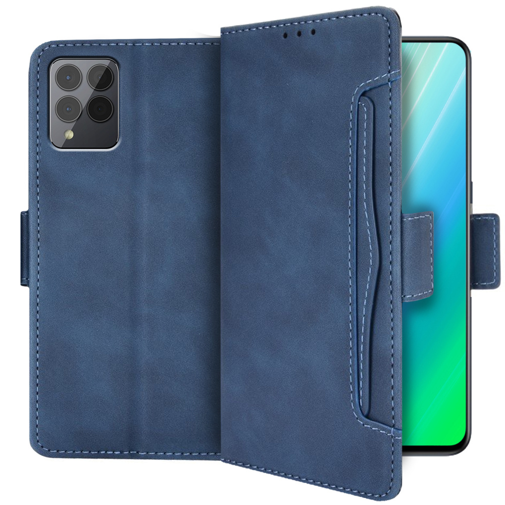 T Phone Pro 5g Flip Case, Kartenfach, Blau