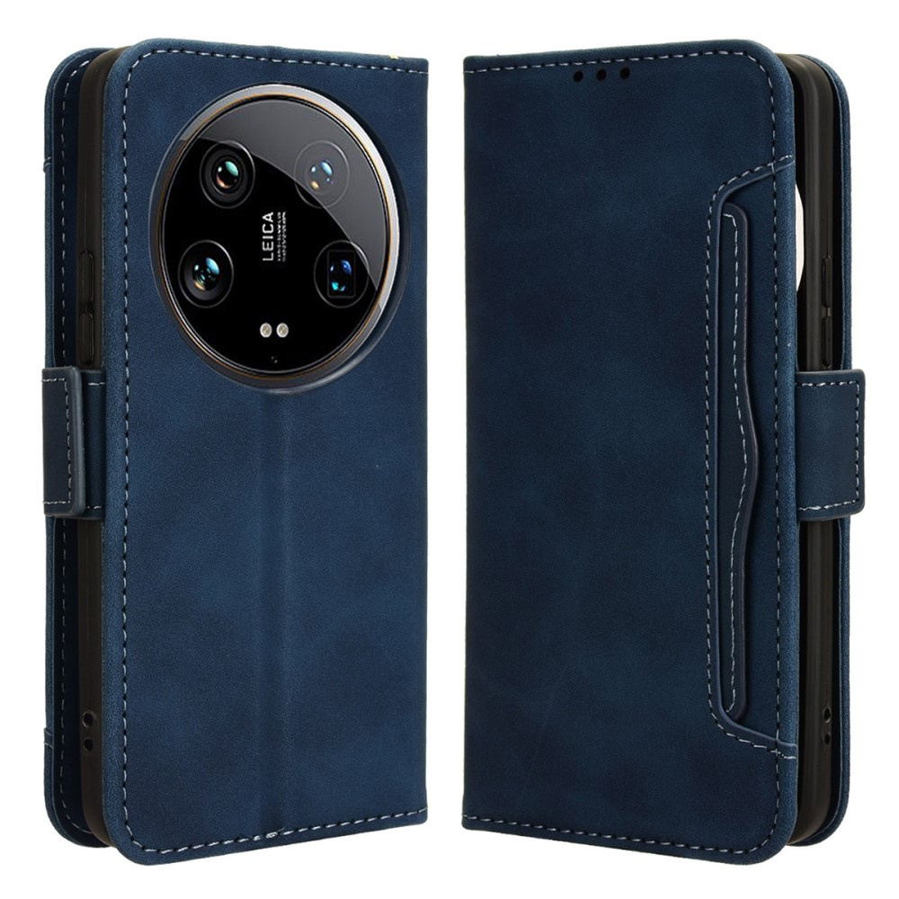 Klapphülle Für Xiaomi 14 Ultra, Kartenfach, Marineblau