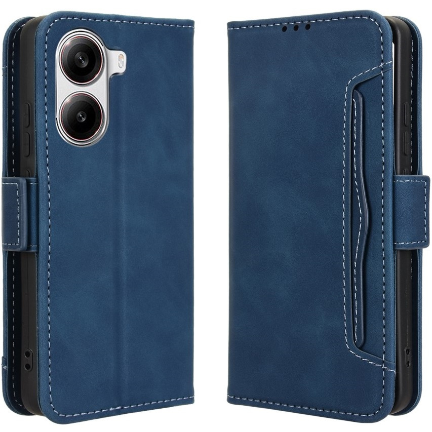 Klapphülle Für Xiaomi Poco X7 Pro 5g, Kartenfach, Marineblau