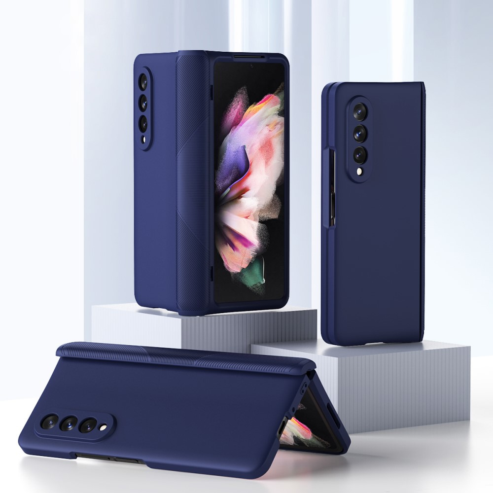 Schutzhülle Mit Glas Für Samsung Galaxy Z Fold3 5g, Blau
