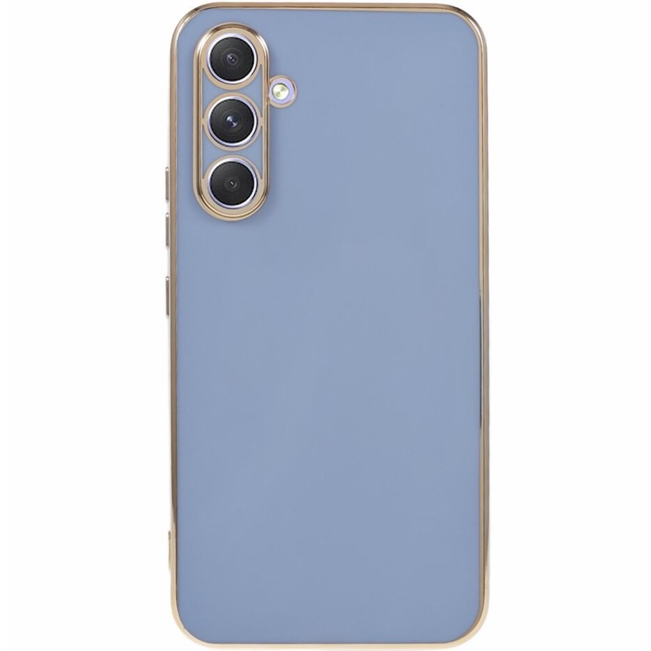 Schutzhülle Für Samsung Galaxy A15, Glamour Camshield, Blau + 9h-glas
