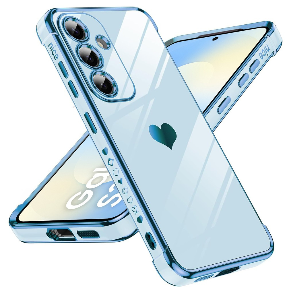 Hülle Für Samsung Galaxy S25 Fe, Elektroherz, Blau