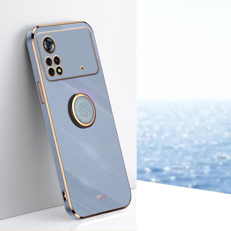 Schutzhülle Für Xiaomi Poco M4 Pro 4g, Electro Ring, Blau