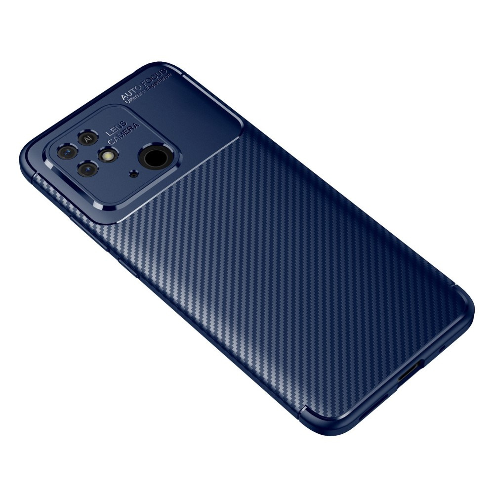 Hülle Für Xiaomi Redmi 10c, Carbon Gel, Marineblau