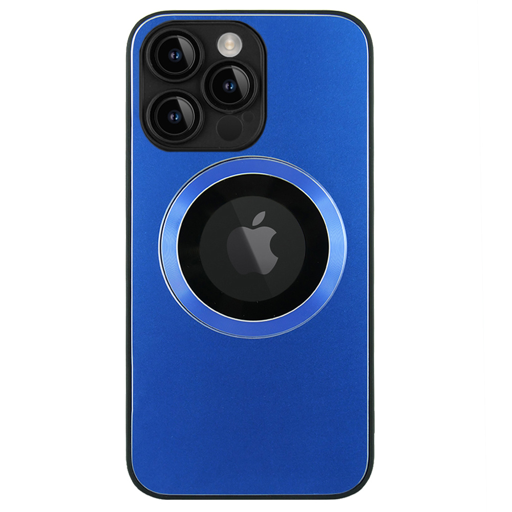 Magsafe-hülle Für Iphone 14 Pro Max, Aussparung Für Das Apple-logo, Blau