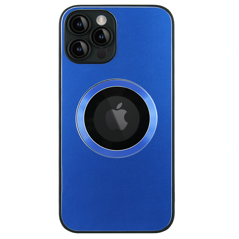 Magsafe-hülle Für Iphone 13 Pro Max, Aussparung Für Das Apple-logo, Blau