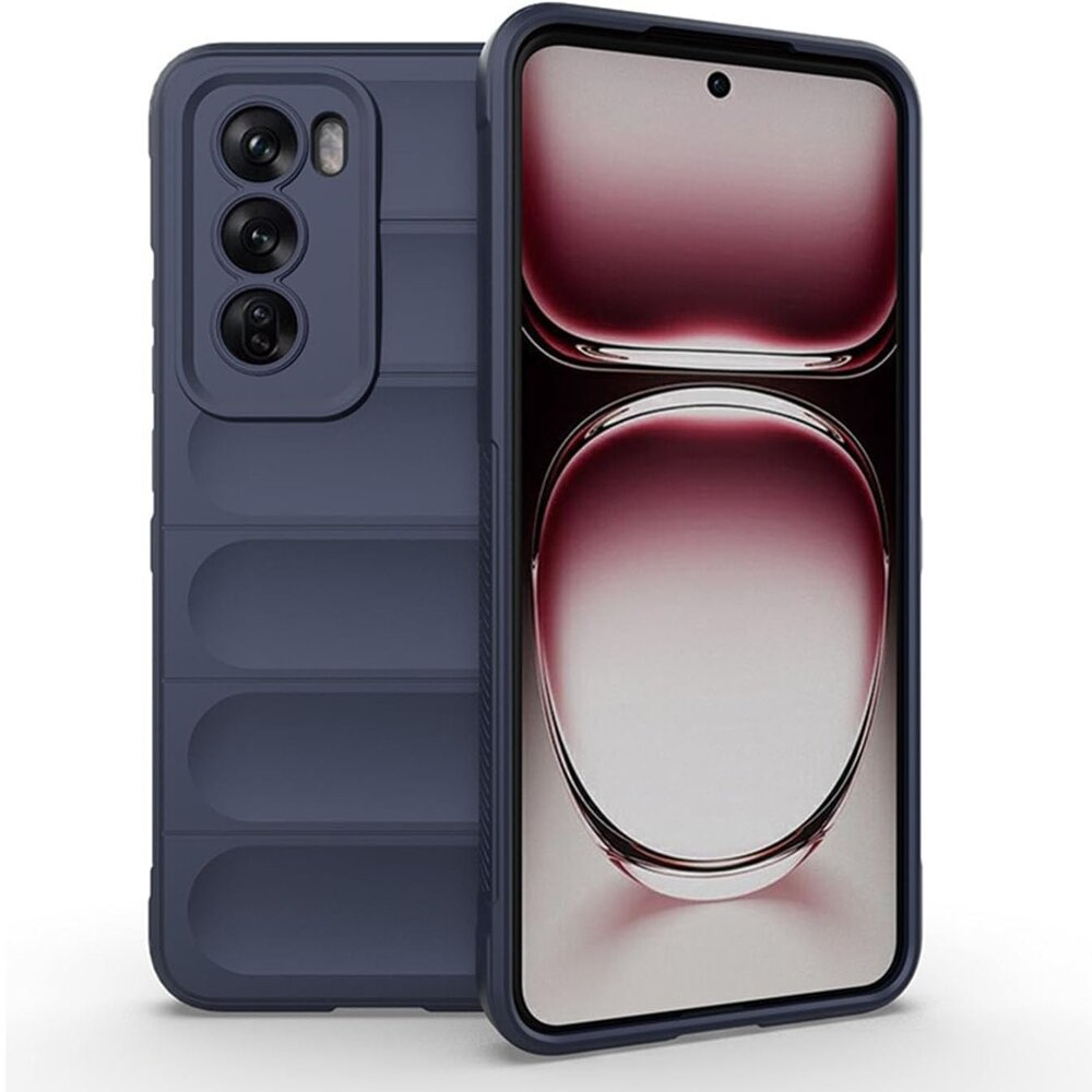 Oppo Reno 12 Pro Gaming-schutzhülle, Stoßfest, Marineblau