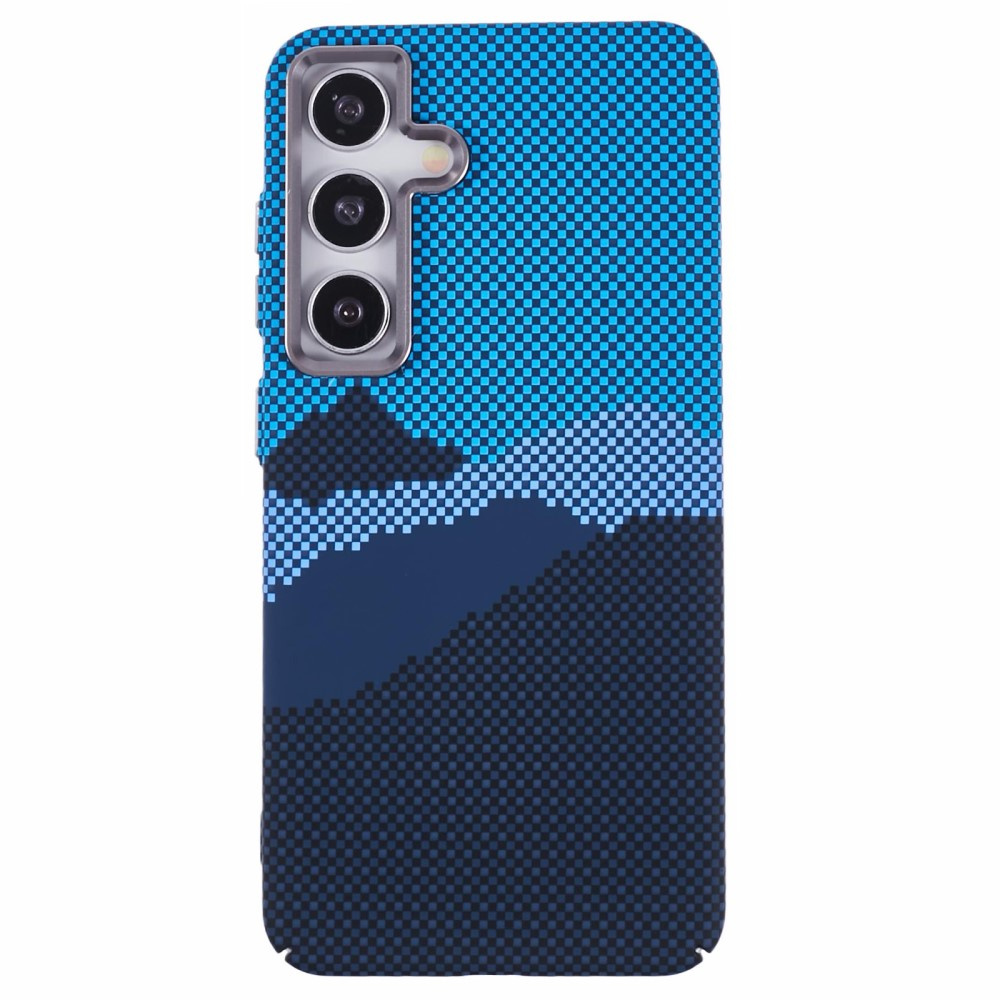Samsung S25 Hülle, Carbonfaser Magsafe, Blau/marineblau