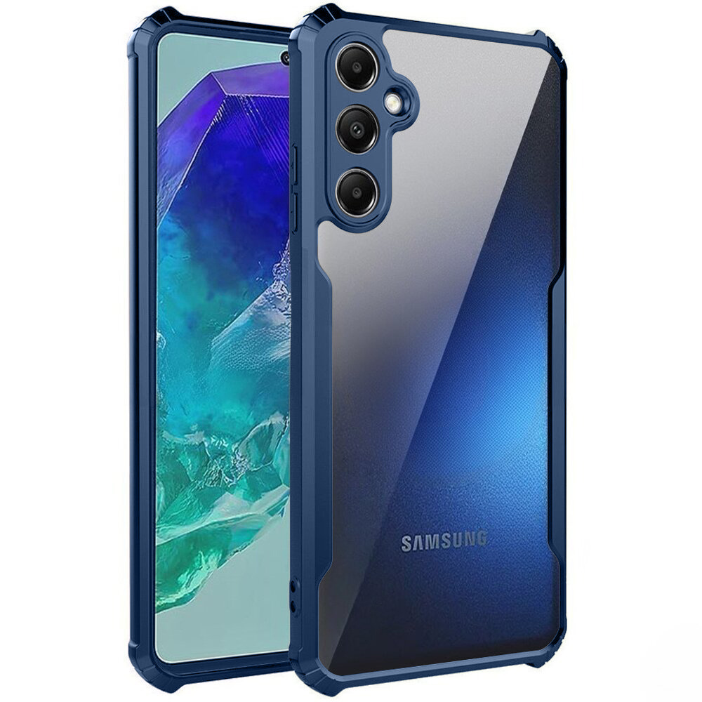 Schutzhülle Für Samsung Galaxy M55 5g, Stoßfest, Hybrid, Blau